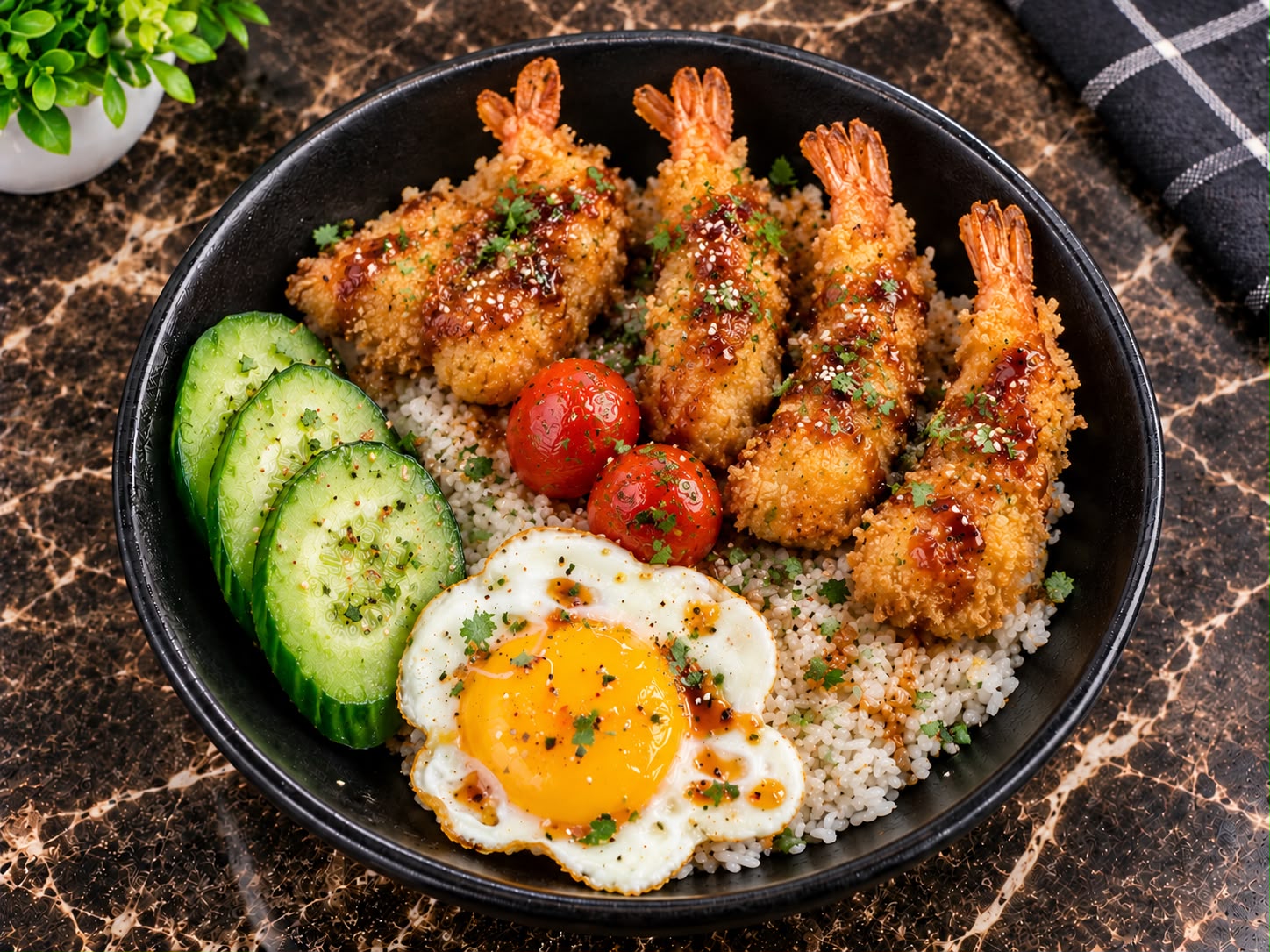 Donburi Tampura Crevettes