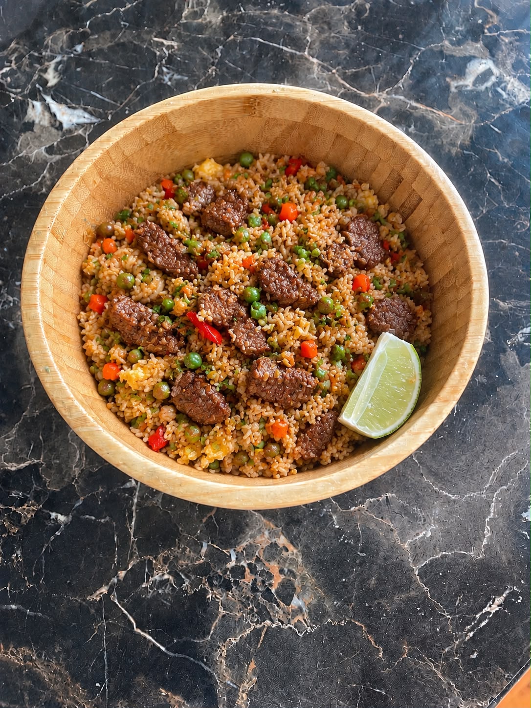 Riz thaï au bœuf